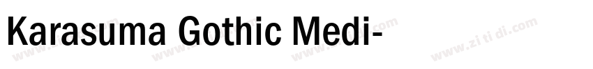 Karasuma Gothic Medi字体转换